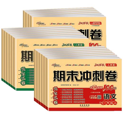 期末冲刺100分试卷测试卷一二三四五六年级上册语文数学人教版北师大版同步练习册小学生试卷 商品图4