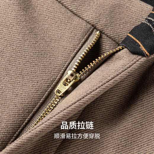 【抑菌保暖】圣得西男士加绒加厚直筒裤2025秋冬休闲百搭纯色长裤 商品图9