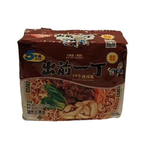 出前一丁 五香牛肉风味油炸方便面（面饼+配料100g*5）/包 商品图0
