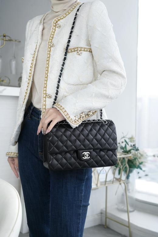 香奈儿 Classic Flap 经典羊皮CF 口盖包 单肩包  斜挎包 （LZ） 商品图7