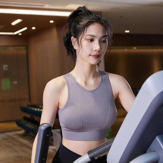 热卖！【超值2件装】AILISCOCO 镂空提花防震运动内衣 舒适透气 商品图3