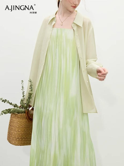 【解锁造型】阿菁娜凉爽天丝空调防晒衬衫F30X202057 商品图1