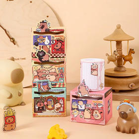 方岛卡皮巴拉系列-淡定豚抽拉便签盒