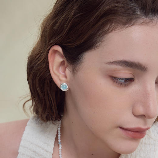 ARSIS｜曦海系列 曦海冰蓝耳钉 商品图5