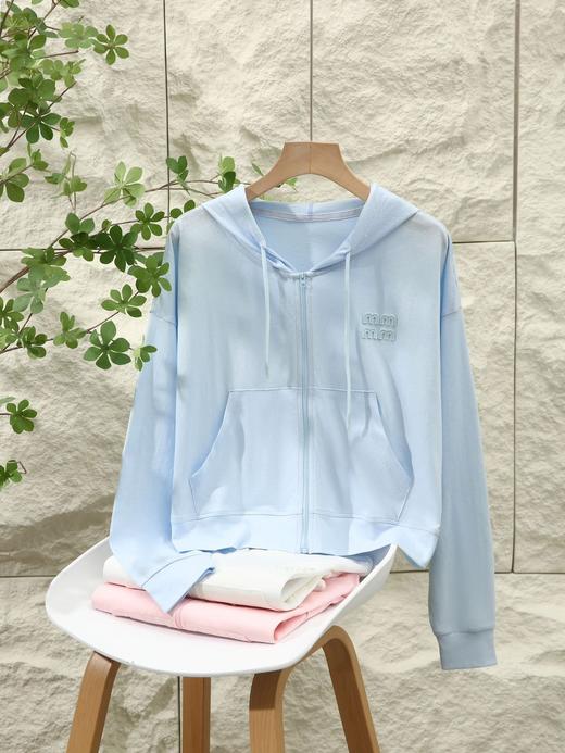 冰感雪花棉连帽拉链轻薄防晒 商品图4