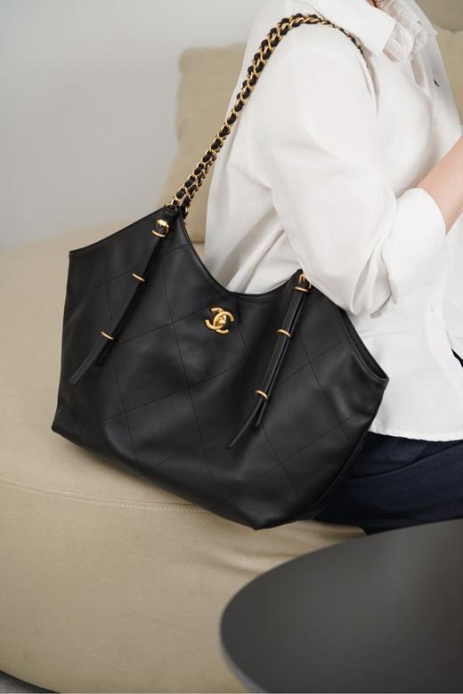 香奈儿 25S 走秀款Tote包黑金 小号（LZ*MM） 商品图2