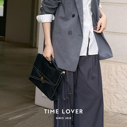 【步履轻盈公文包】TIME LOVER 2025年新款时尚百搭大容量手提斜跨单肩包 商品图4