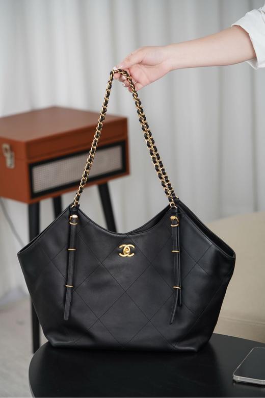 香奈儿 25S 走秀款Tote包黑金 小号（LZ*MM） 商品图4