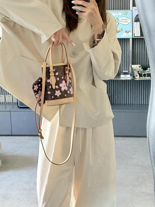 驴家 村上隆 联名款 CHERRY BLOSSOM樱花系列Nano Bucket 水桶包单肩手提包 （LZ*MM） 商品图2