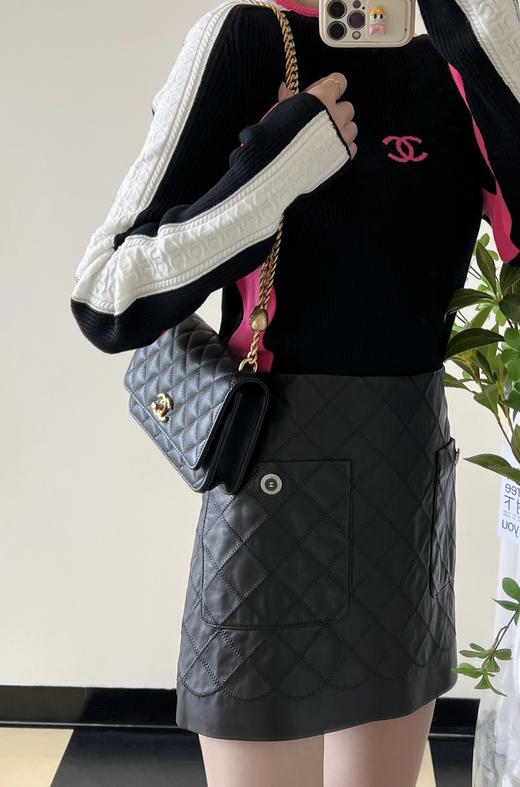 香奈儿 24P 新版 爱心调节扣 woc 黑色（LZ） 商品图6