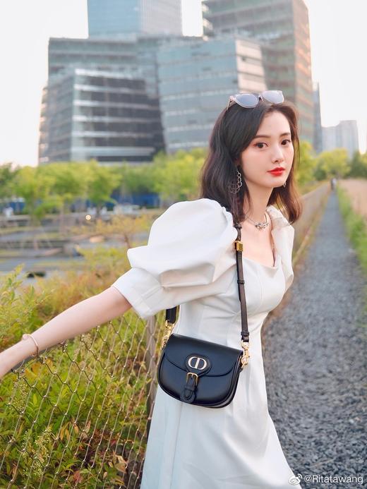 迪奥-Bobby 磁性扣环搭配装饰性CD扣光面牛皮革 单肩斜挎包（LZ） 商品图11