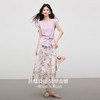 【07/23新品】熙世界夏日巨好看的套装女2025新款扭结马甲T恤碎花半身裙两件套 商品缩略图2