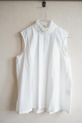 ECOLE DE CURIOSITES 无袖上衣背心(配可拆卸荷叶边领)