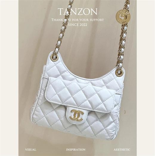 香奈儿 23C早春度假新款，本季   火爆的5号金币吊牌hobo嬉皮包链条包！天猫精灵（LZ） 商品图1