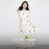 【07/23新品】熙世界田园风花卉植物刺绣连衣裙女夏季法式度假碎花无袖背心裙子 商品缩略图1