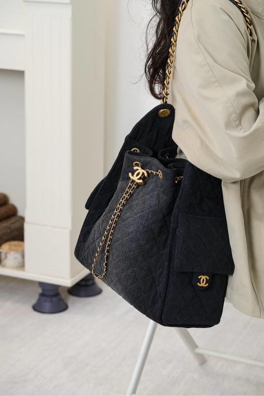 香奈儿 25s春夏秀款 深色牛仔 hoho bag链条包 小/中号   （MM） 商品图3