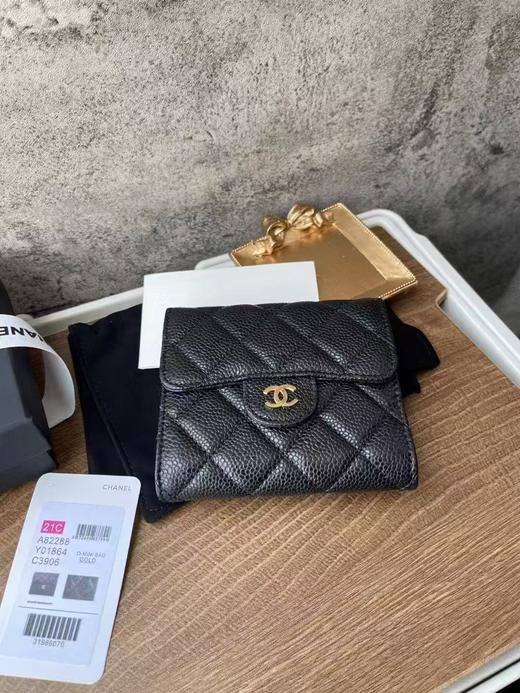 香奈儿  鱼子酱 钱包卡包 金扣 （EJ*MM） 商品图1