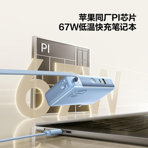 MM 山姆 倍思 67W三合一充电宝-蓝色 商品图3