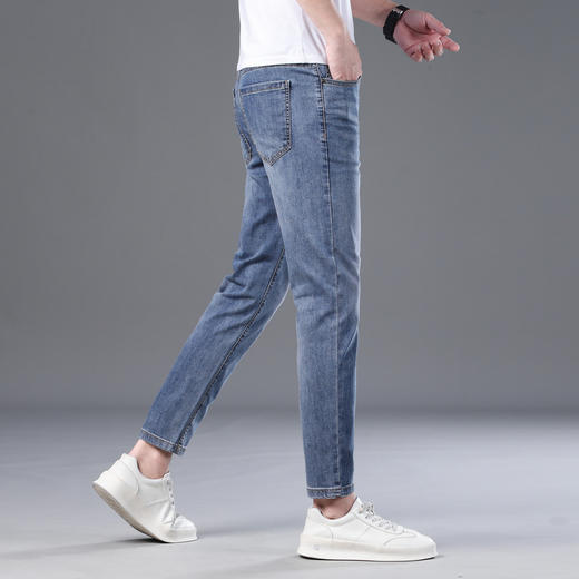【含莱赛尔】圣得西男士长裤2025年春夏新款修身薄款休闲牛仔裤男2512915061 商品图2