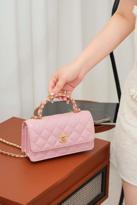 香奈儿 25B 双手柄  粉色（LZ） 商品图4