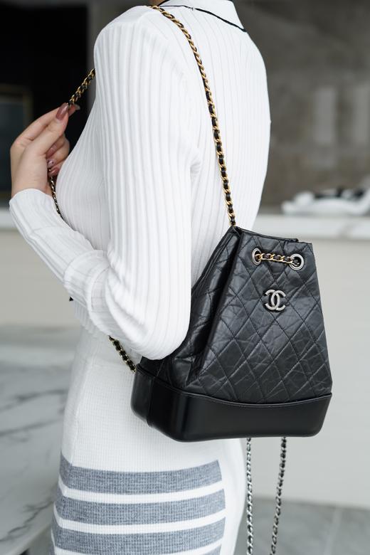 香奈儿-Gabrielle流浪背包 正品皮 黑色（LZ） 商品图5