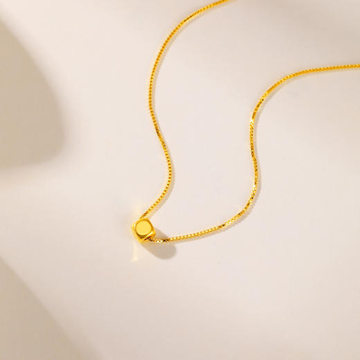 周六福足金小方糖吊坠ZLFA041769★ 商品图6