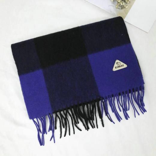 【澳洲品牌】EVERAU苏格兰格纹拼接设计羊毛围巾EA8001 商品图8