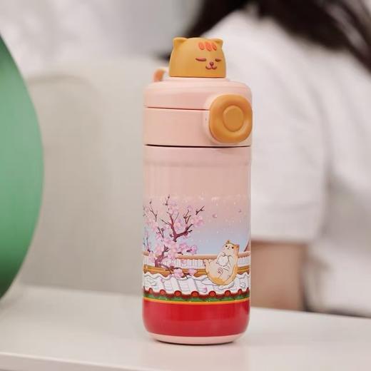 萌猫戏雪保温杯 商品图4