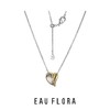 【爱意永恒·挚爱】爱心金银双拼色可抽拉项链 商品缩略图3