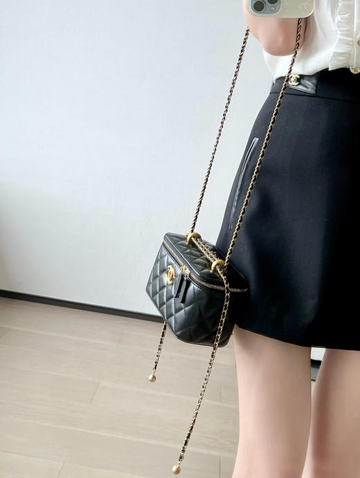 香奈儿 25S 春夏 双金珠化妆盒子白色 （LZ） 商品图14