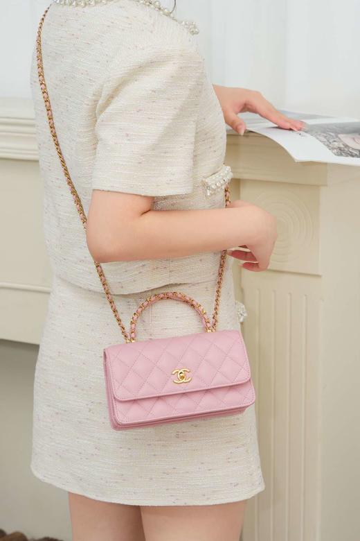 香奈儿 25B 双手柄  粉色（LZ） 商品图5