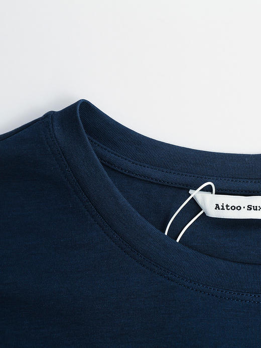 减龄担当！浅紫色斑马印花 T 恤 圆领中袖 趣味卡通图案上衣 商品图2