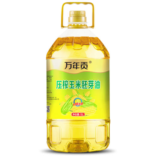 万年贡压榨玉米胚芽油5L 商品图0