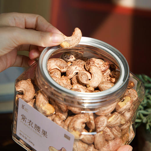 【升级150品质 不加价】【健身教练力荐的健康零食】【市面5%稀有品质 一口酥脆的大颗紫皮腰果】500g/罐  又酥又香又脆  肉眼可见的饱满~湖州仓 商品图5