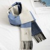 【澳洲品牌】EVERAU苏格兰格纹拼接设计羊毛围巾EA8001 商品缩略图4