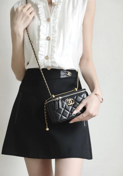 香奈儿 25S 春夏 双金珠化妆盒子白色 （LZ） 商品图11