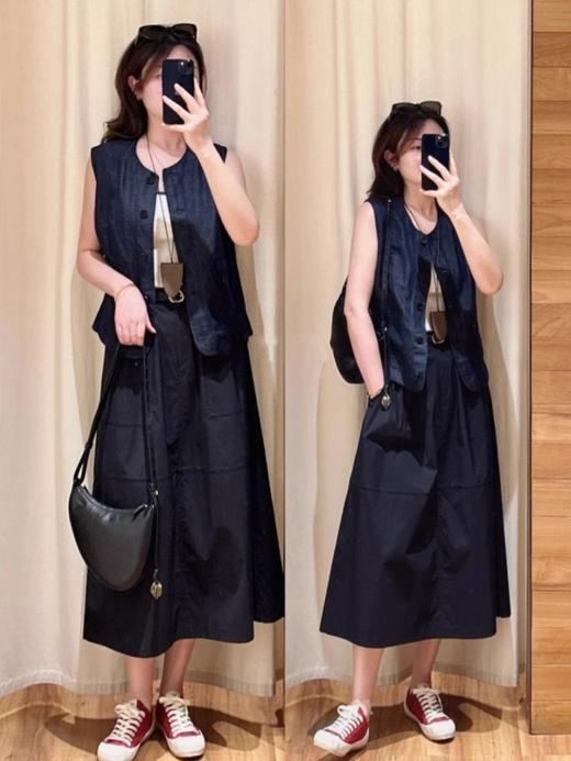 小禾2025秋季新款棉涤府绸半身裙 商品图14