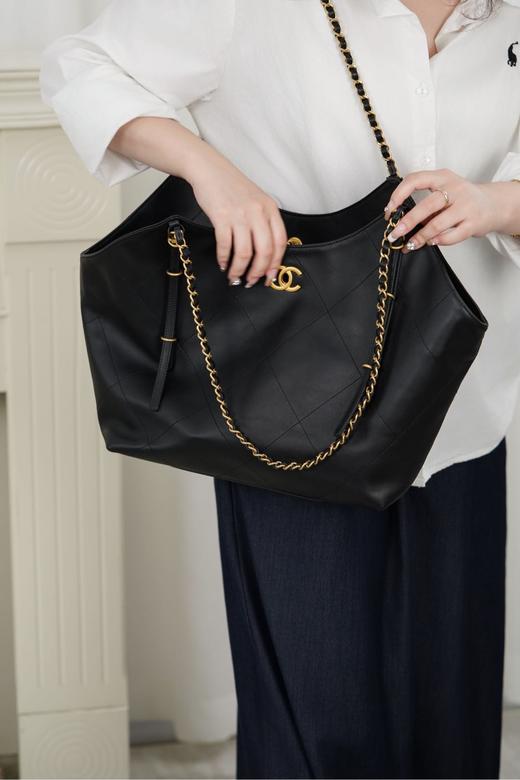 香奈儿 25S 走秀款Tote包黑金 小号（LZ*MM） 商品图8