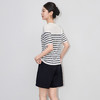 「高货wl」全新升级【铂金会员211/天猫279/差价68】(65333)洛诗琳气质条纹短袖T恤2025夏季超细天丝休闲针织上衣女 商品缩略图1