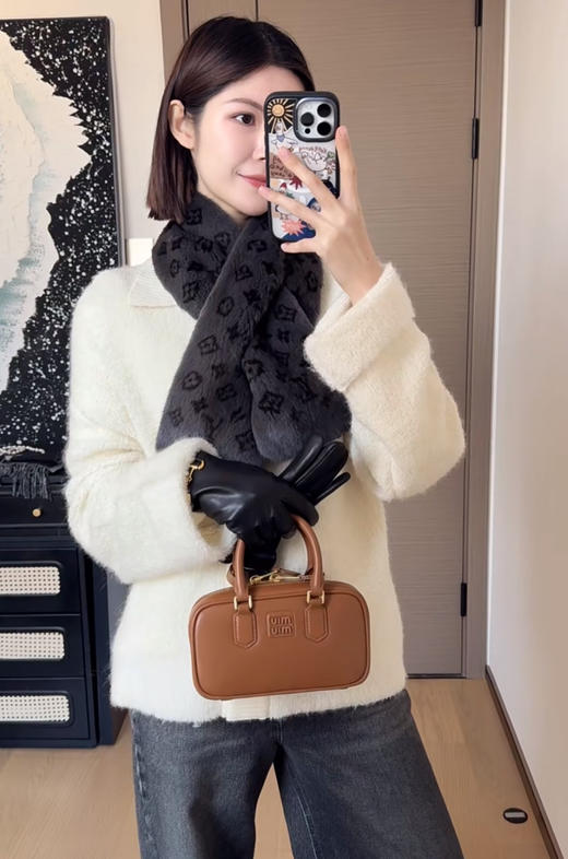 缪缪皮革手袋 小号迷你三色可选（HH） 商品图14