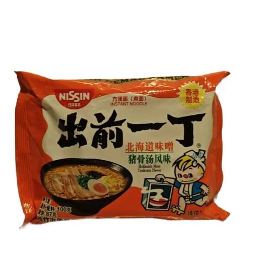 出前一丁 北海道味噌猪骨汤风味油炸方便面（面饼+配料）100g/包 商品图0