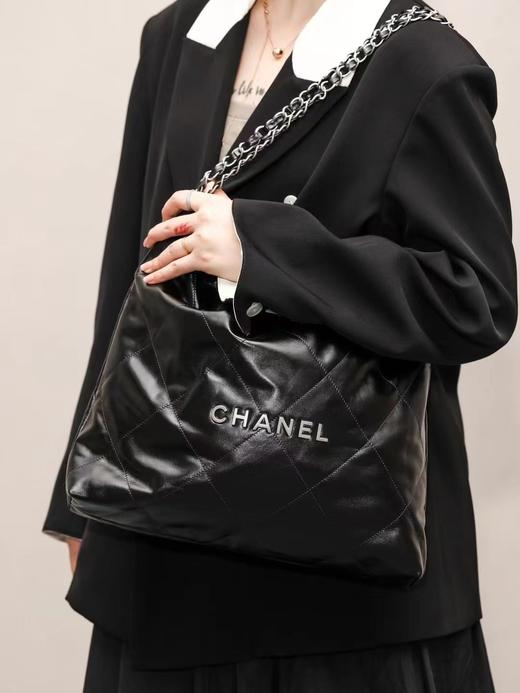 香奈儿 22Bag 超大容量垃圾袋托特包单肩包 中号（LZ） 商品图10