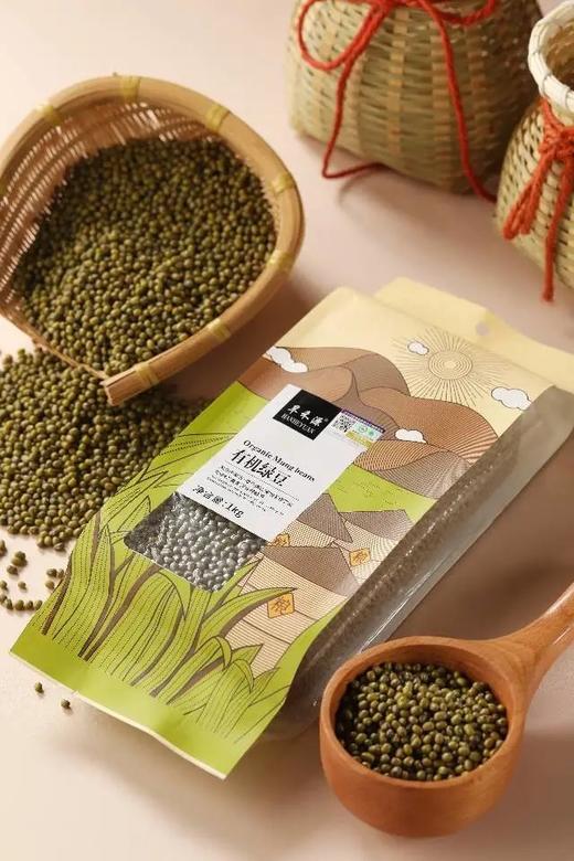 29.9到手2斤装，有机绿豆每一袋都有有机码当季新豆颗粒圆润饱秒煮开花清凉糖水一包搞定基地直邮 商品图3