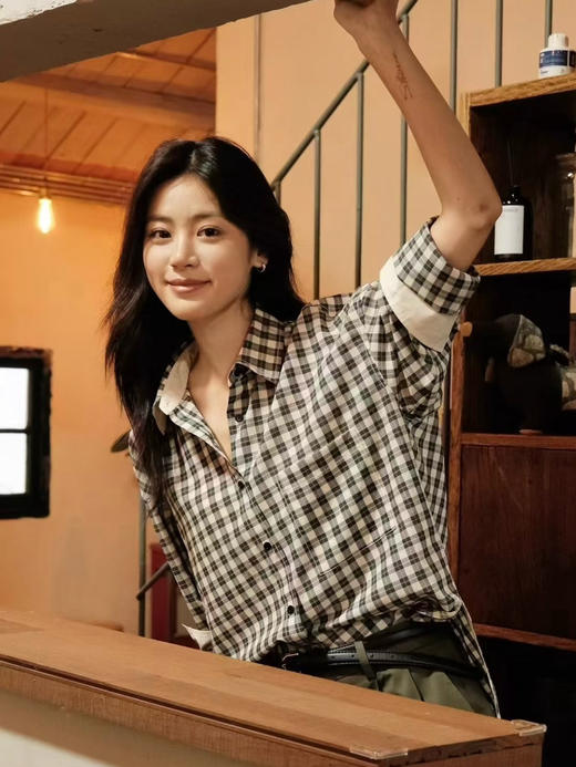 25早秋高圆圆edition黑白格纹衬衫072103 商品图13