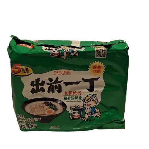 出前一丁 九州浓汤猪骨汤风味油炸方便面（面饼+配料100g*5）/包 商品图0