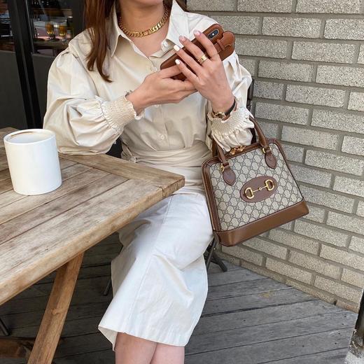 古驰   Horsebit 经典马衔扣  贝壳包 手提包  单肩包 （LZ） 商品图14