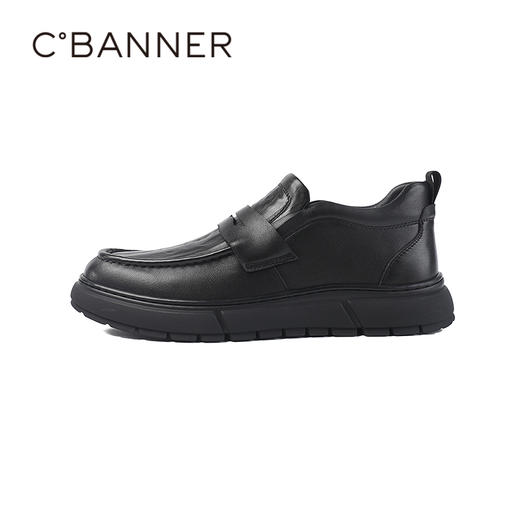 千百度冬季便捷极速真皮商务皮鞋柔感鞋男鞋A25559785 商品图1