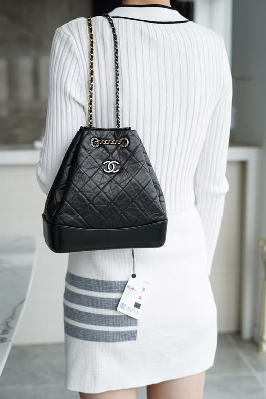 香奈儿-Gabrielle流浪背包 正品皮 黑色（LZ） 商品图1