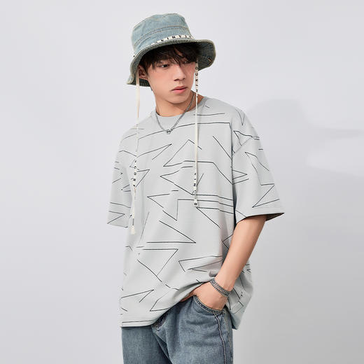 【新品上新】HX 夏季圆领短袖T恤Z102520002101/02 商品图2