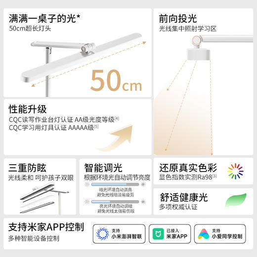 爆款🔥OPPLE欧普照明米悦T型护眼台灯博悦 商品图2